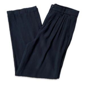 LOFT Women’s Pleated Baggy Fit Wide Leg Trouser Pants